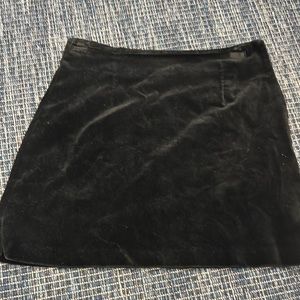 Elegant Black Velvet Skirt